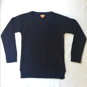 Joe Fresh Navy Blue Cable Knit Sweater Pullover XS